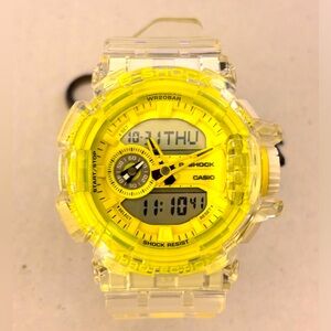 Casio G-Shock Transparent Yellow Digital-Analog Watch
